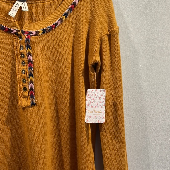 FREE PEOPLE Rainbow Henley NWT SZ M - Picture 6 of 8